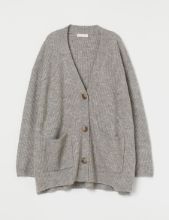 Picture of Rib-knit cardigan - Gray