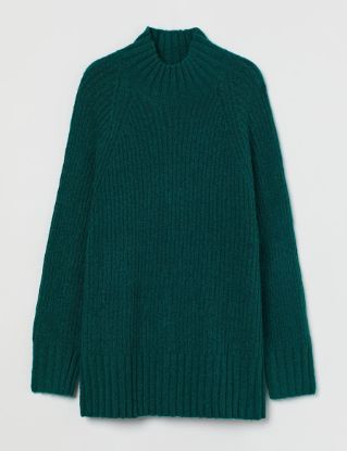 Picture of Roll Neck Draped Loose Knitwear