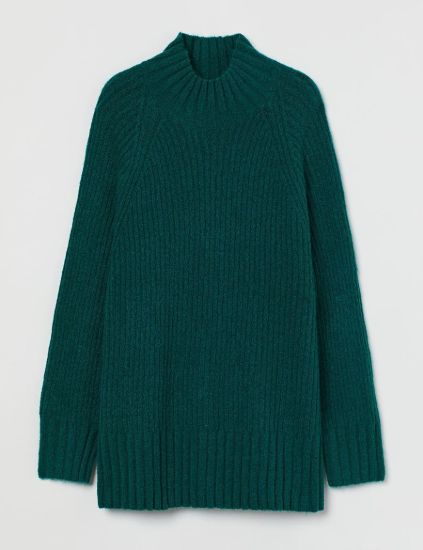 Picture of Roll Neck Draped Loose Knitwear